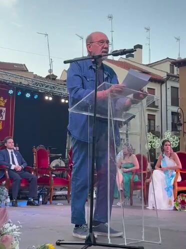 Guillermo Galván pronuncia el pregón de las fiestas de Aranda 2023