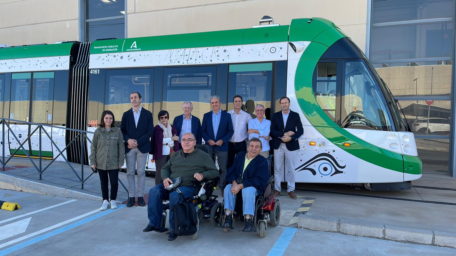 Un momento del encuentro en las cocheras del metro de Málaga