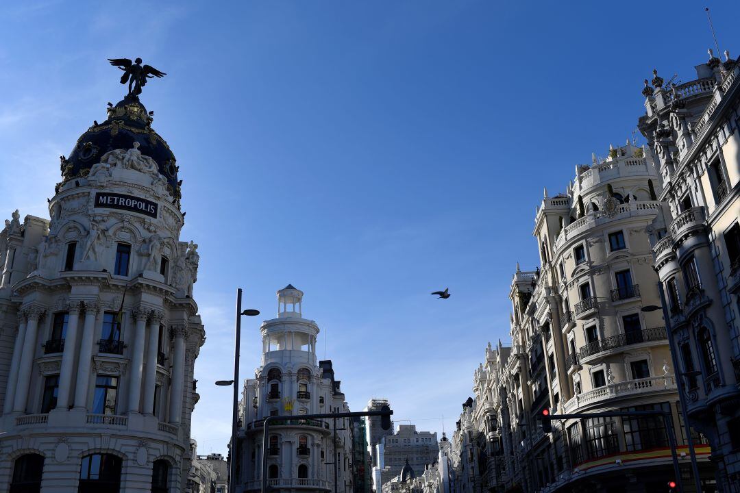 La Gran Vía madrileña en una imagen de archivo