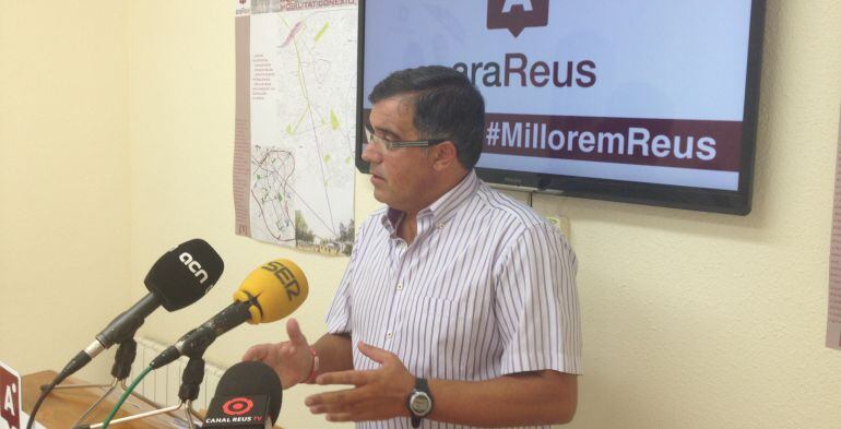 Jordi Cervera, a la seu d&#039;ARA Reus, aquest dijous. 