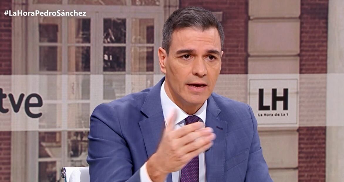 Pedro Sánchez en &#039;La hora de La 1&#039;, en  TVE