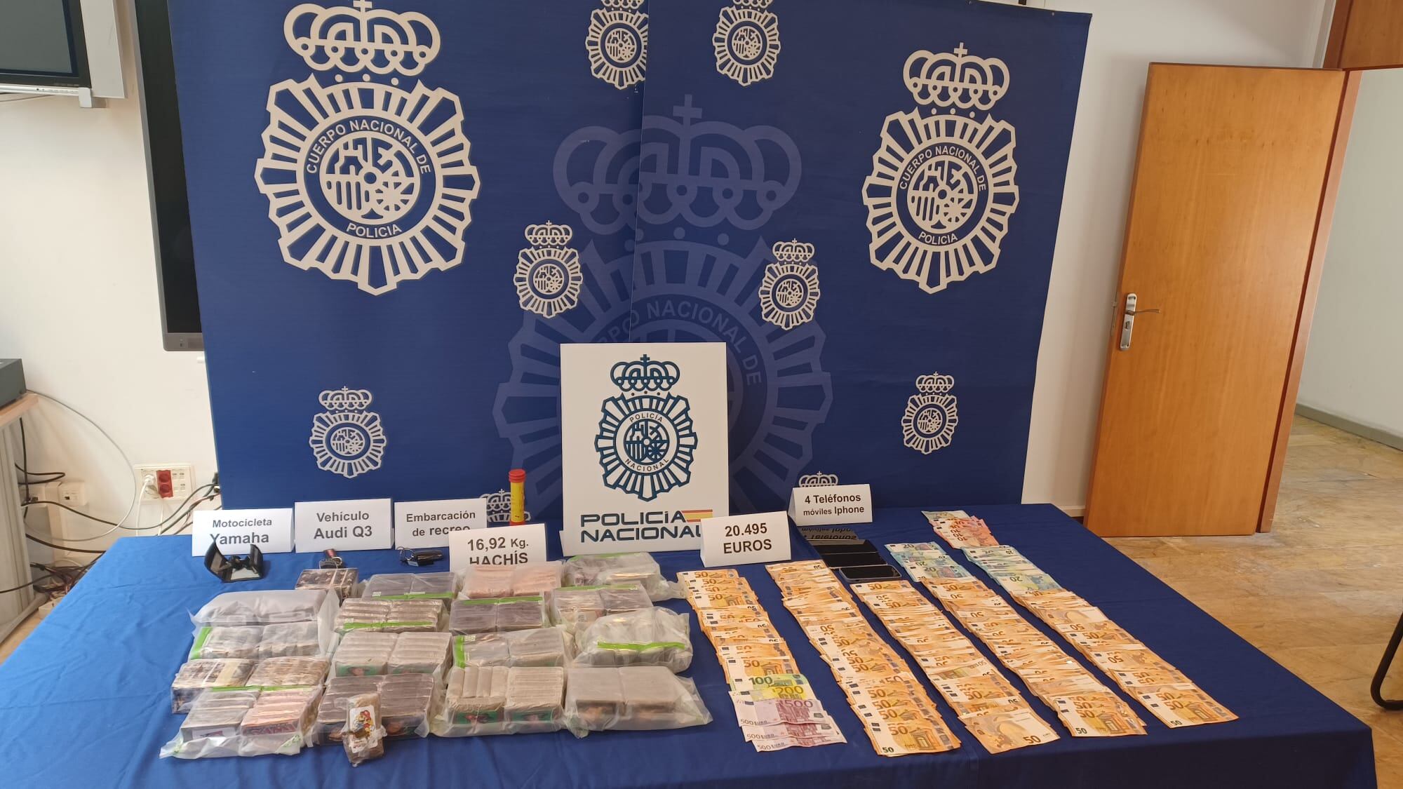 Drogas y dinero intervenido a la red