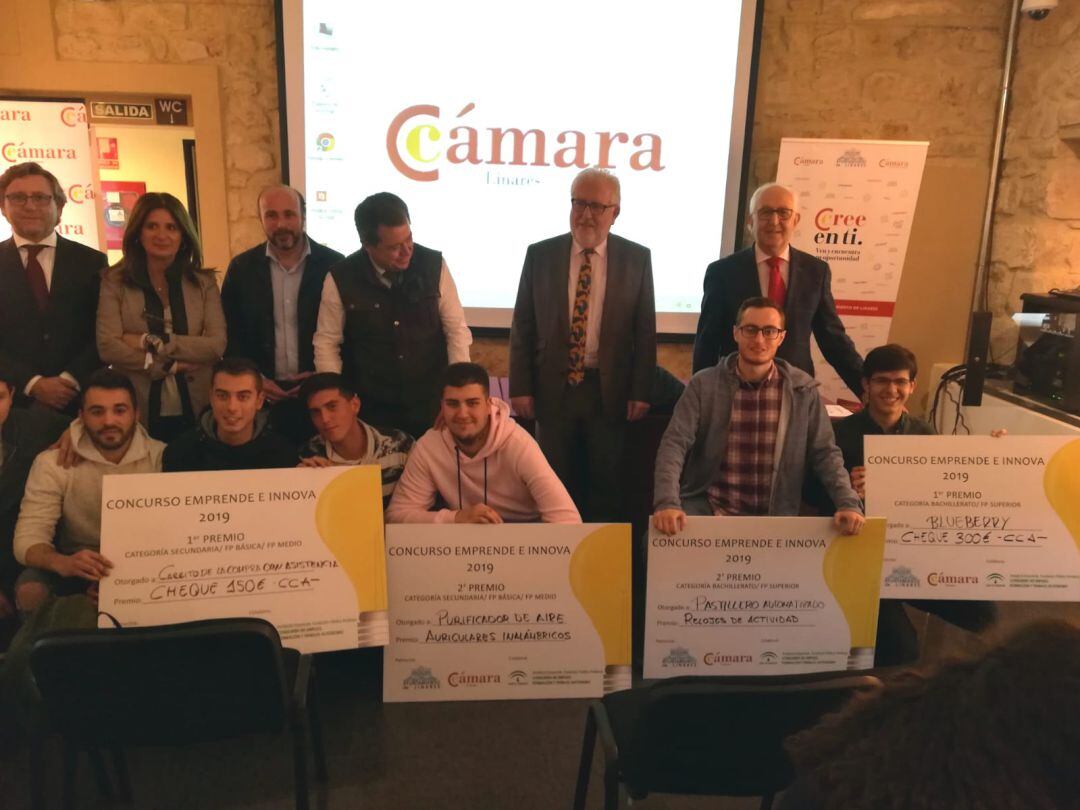 Premiados del IX Concurso Emprender e Innovar en las aulas. 