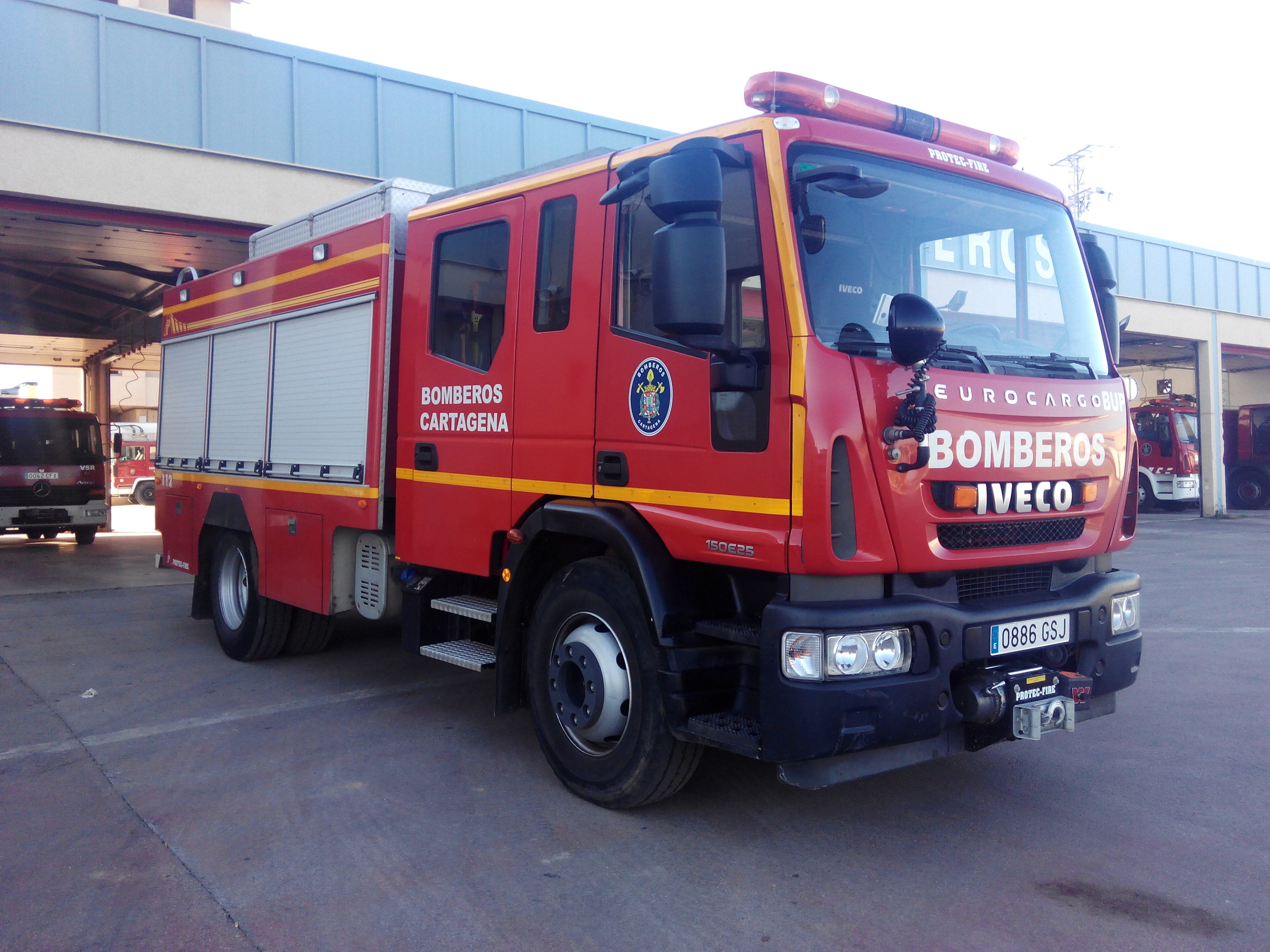 Vehículo del cuerpo de Bomberos de Cartagena
