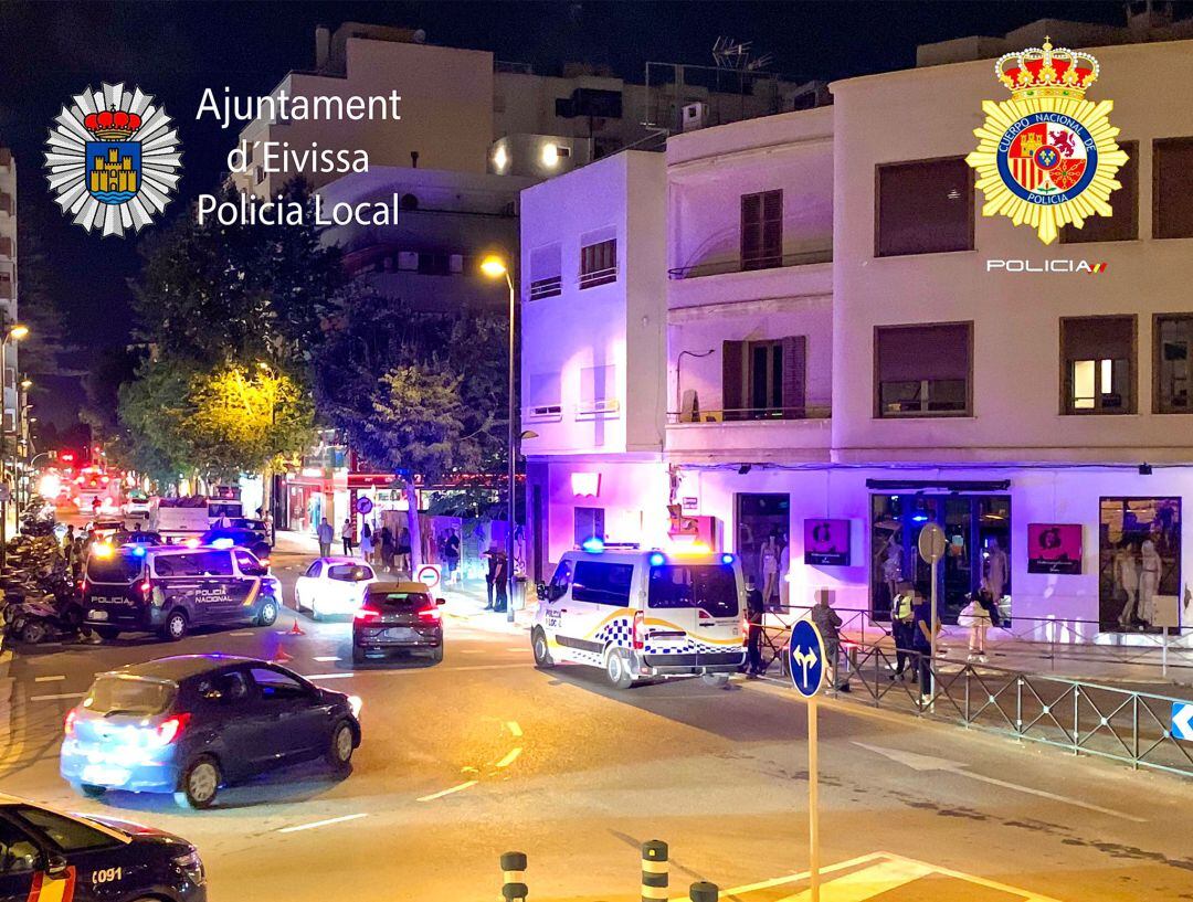 Imagen del control policial en Vila