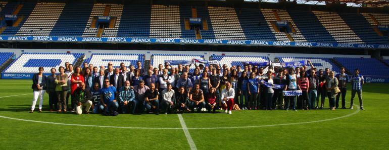 Miembros de la Federación de Peñas del Deportivo