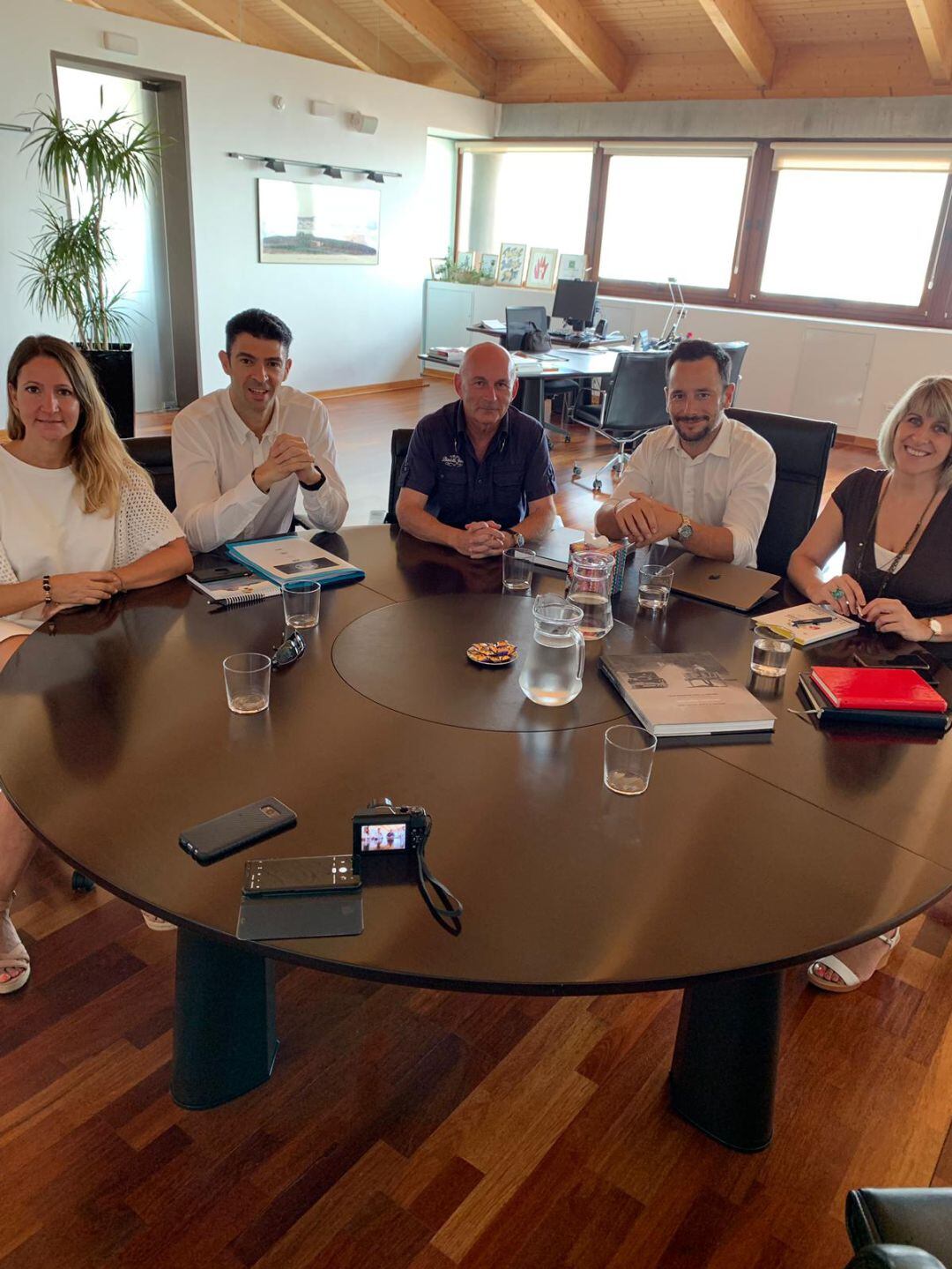 Un momento durante la reunión