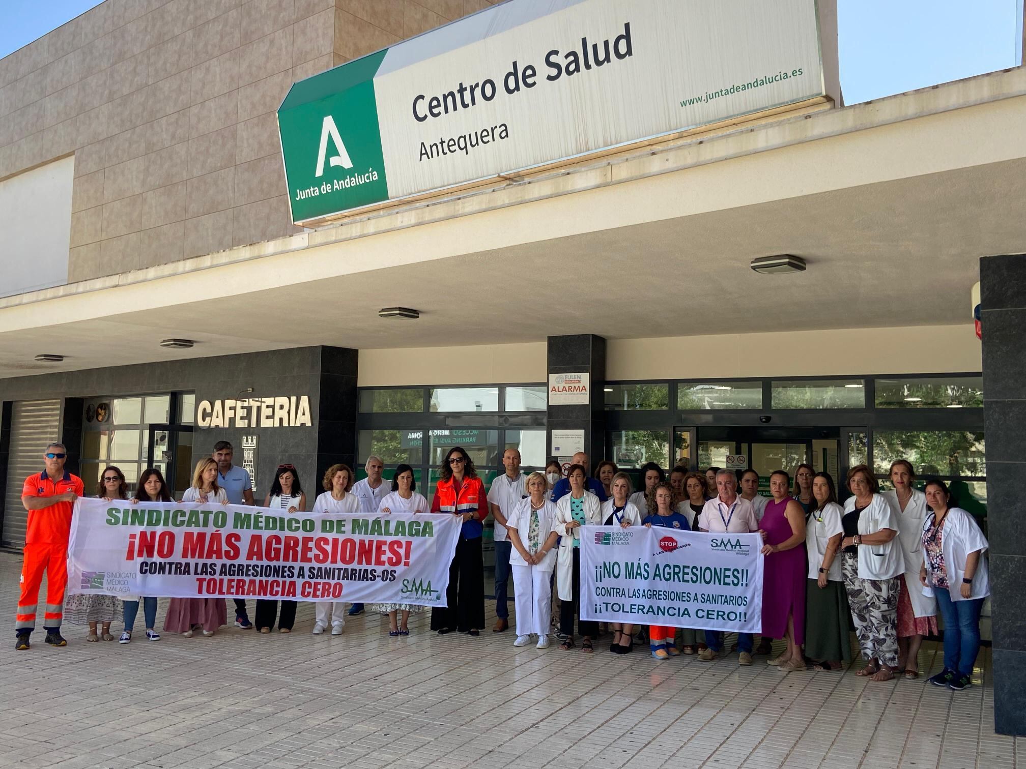 Momento de la protesta