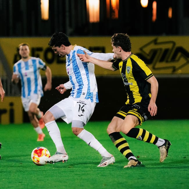 Arturo Molina durante el partido frente al Barakaldo