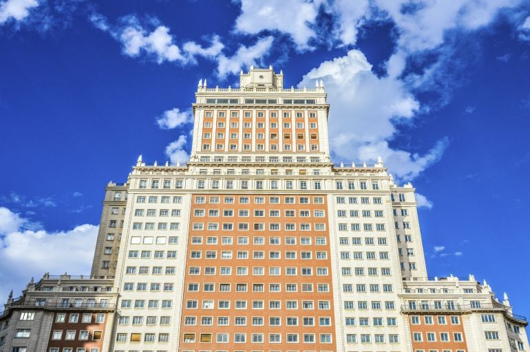 Edificio España, en la Plaza de España de Madrid.