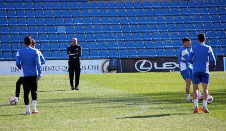Vicente Mir en un entrenamiento
