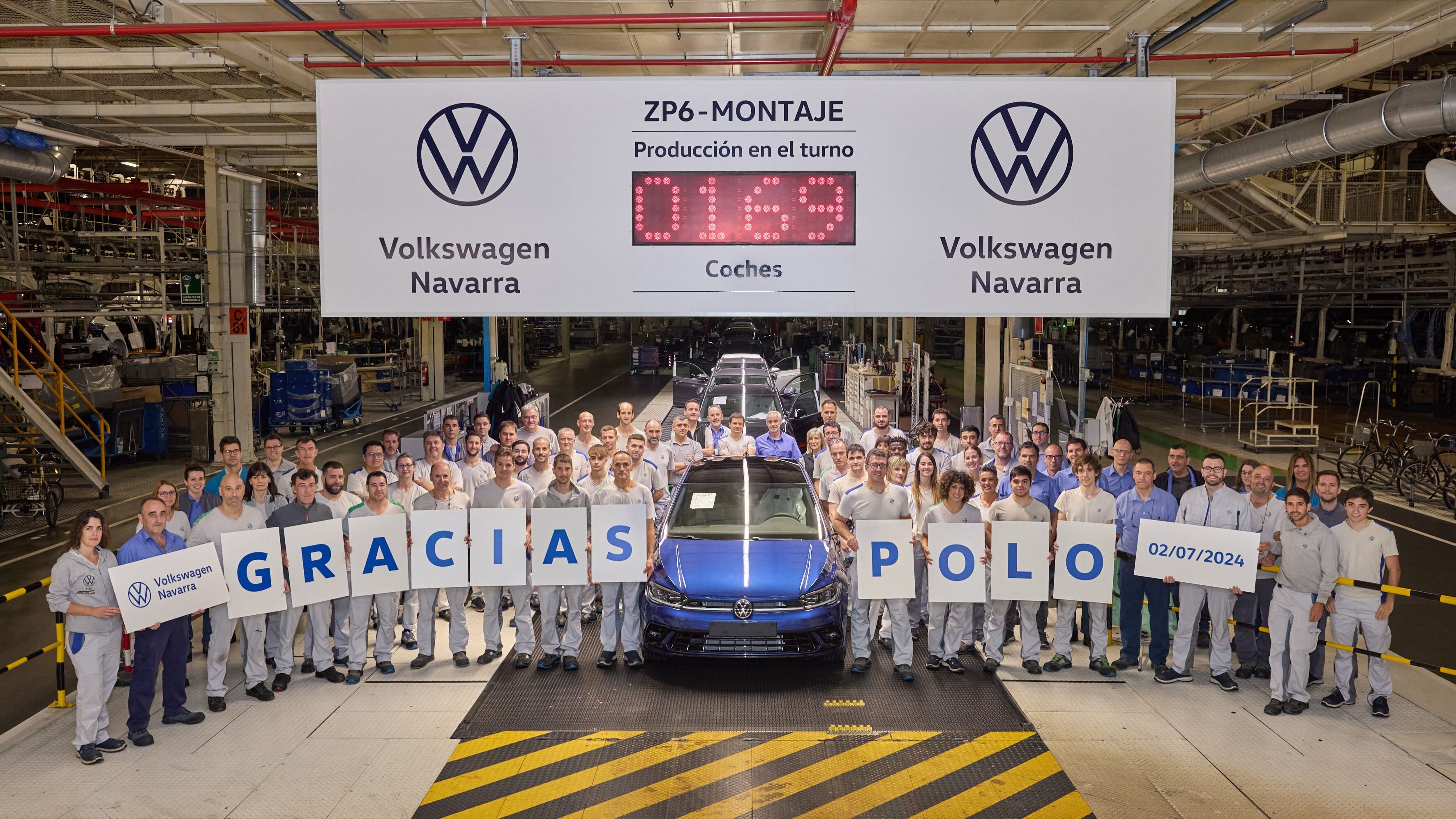 Último Volkswagen Polo producido en Navarra. Volkswagen Navarra