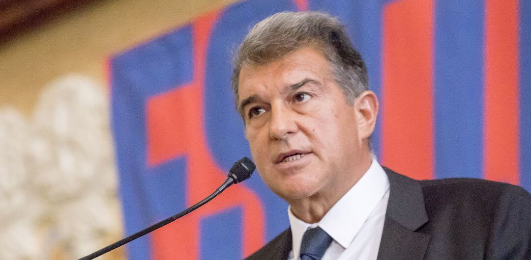 Joan Laporta, durante un acto oficial