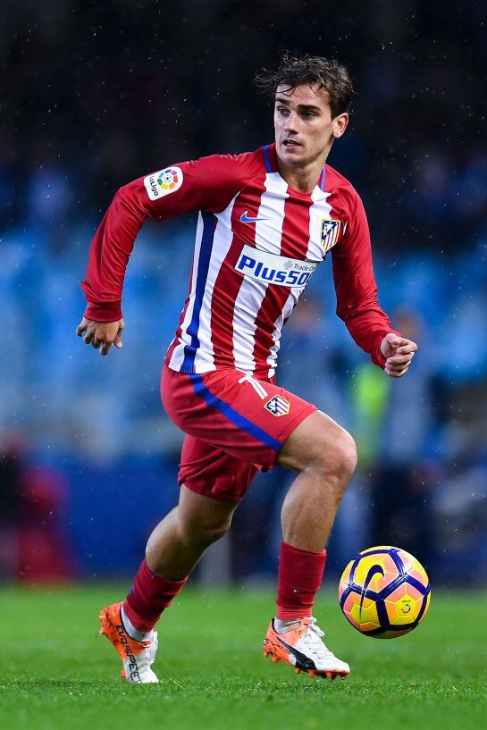 Griezmann, durante un partido con el Atlético de Madrid