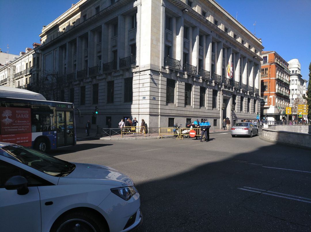 La Plaza de España, hoy, con motivo del cierre del tráfico