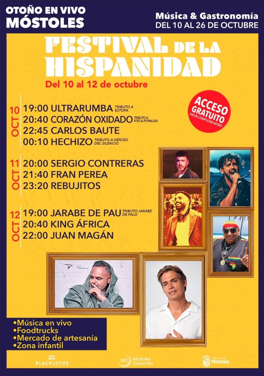 Cartel del Festival de la Hispanidad de Móstoles