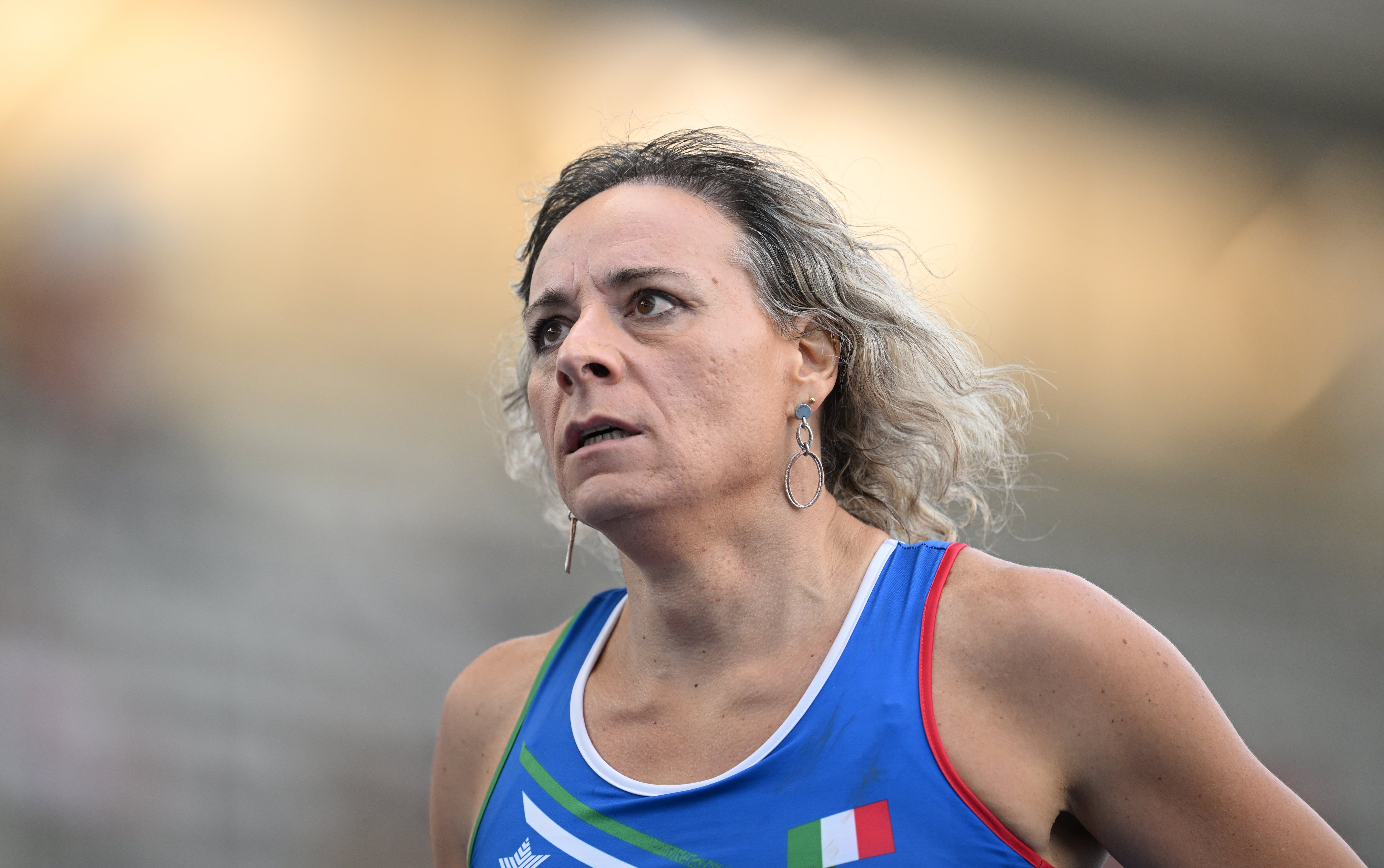 La atleta transexual Valentina Petrillo de Italia.