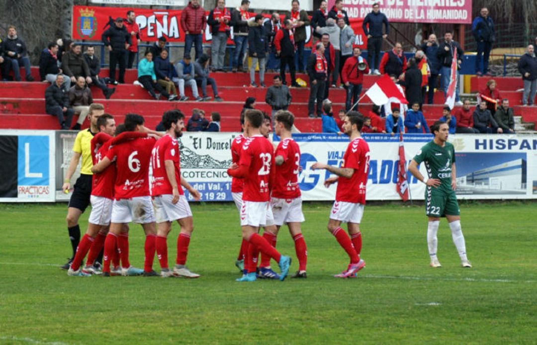 Partido de la RSD Alcalá en el estadio Municipal de El Val. 