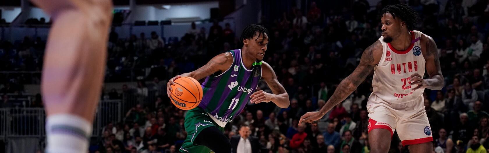 El escolta del Unicaja Tyson Carter, fue uno de los mejores jugadores del partido contra el Reggiana