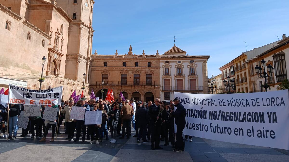 Día de protestas en Lorca