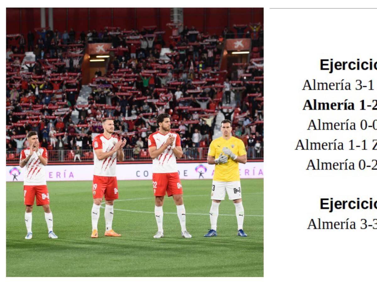 El Almería llenará el Mediterráneo