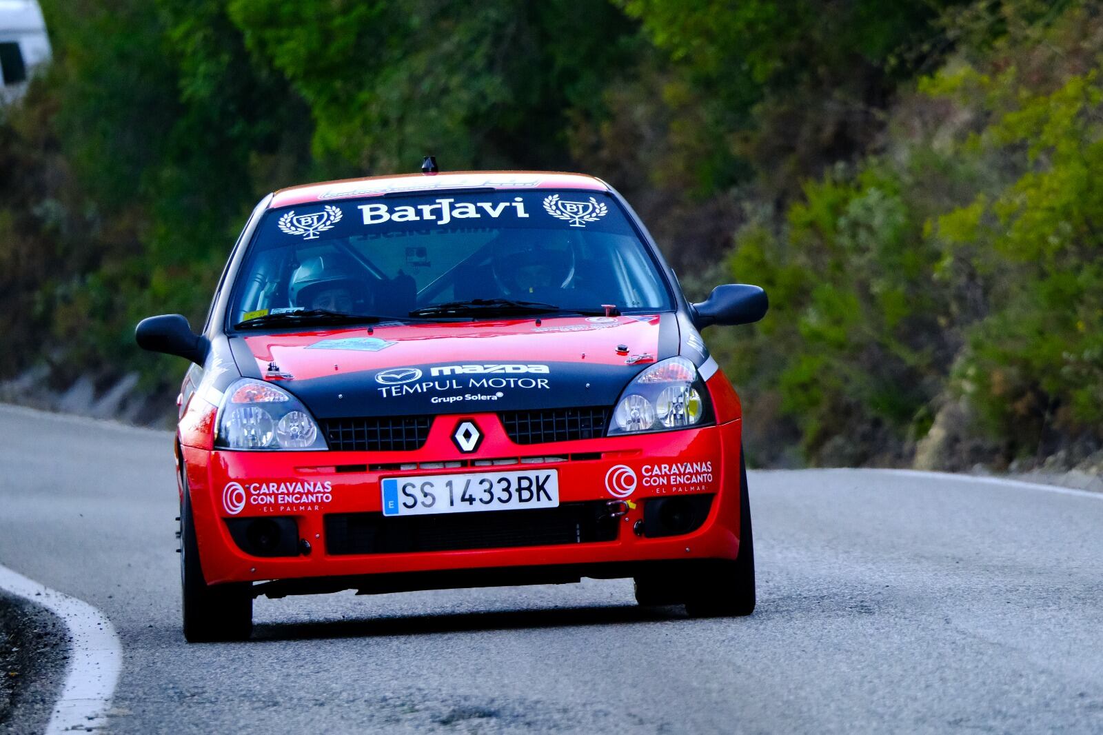 Alberto García durante el Rally Ciudad de Jerez