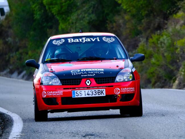Alberto García durante el Rally Ciudad de Jerez
