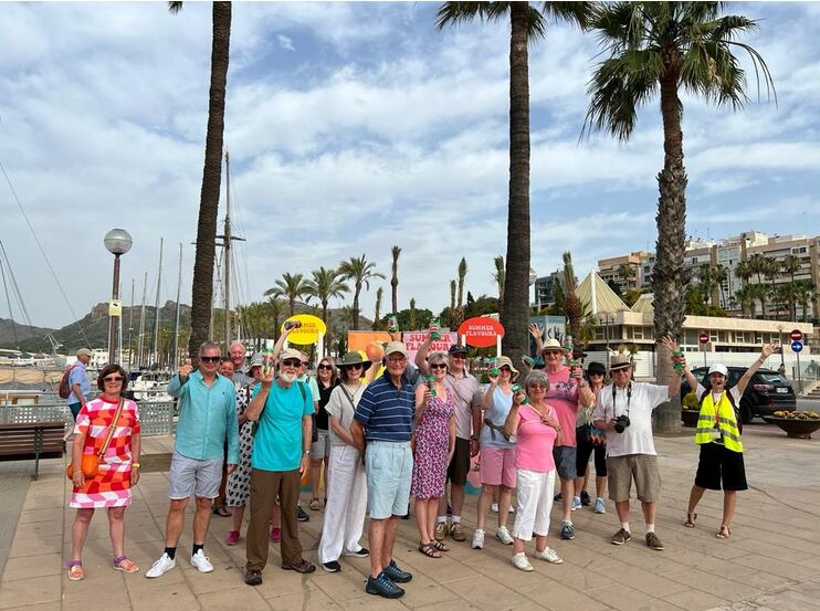 Cruceristas en el Puerto de Cartagena