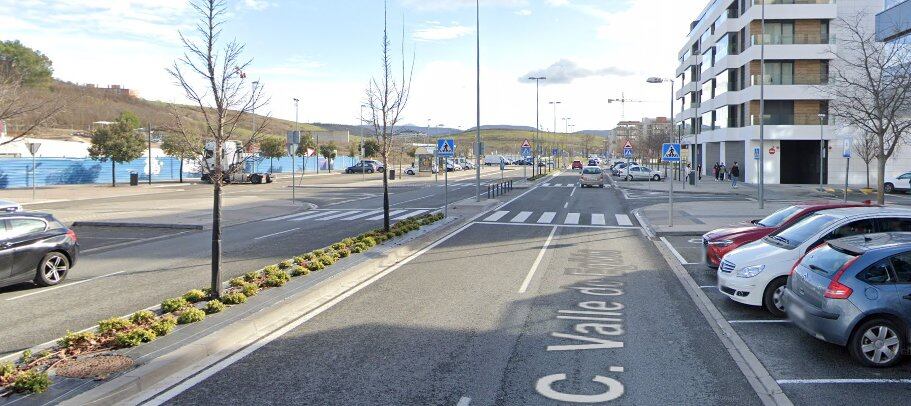 Atropellados dos policías municipales en un paso de cebra en Pamplona