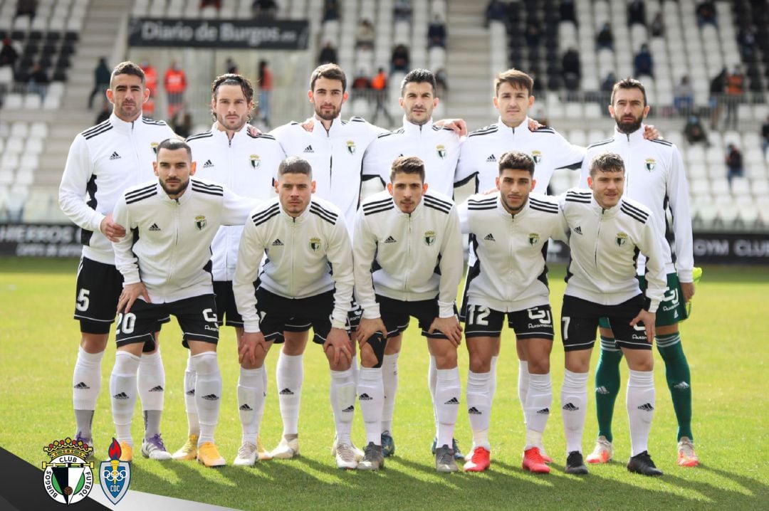 Alineación del Burgos C.F. ante el Covadonga