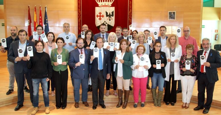 La coorporación municipal de Alcobendas unida contra la violencia de género