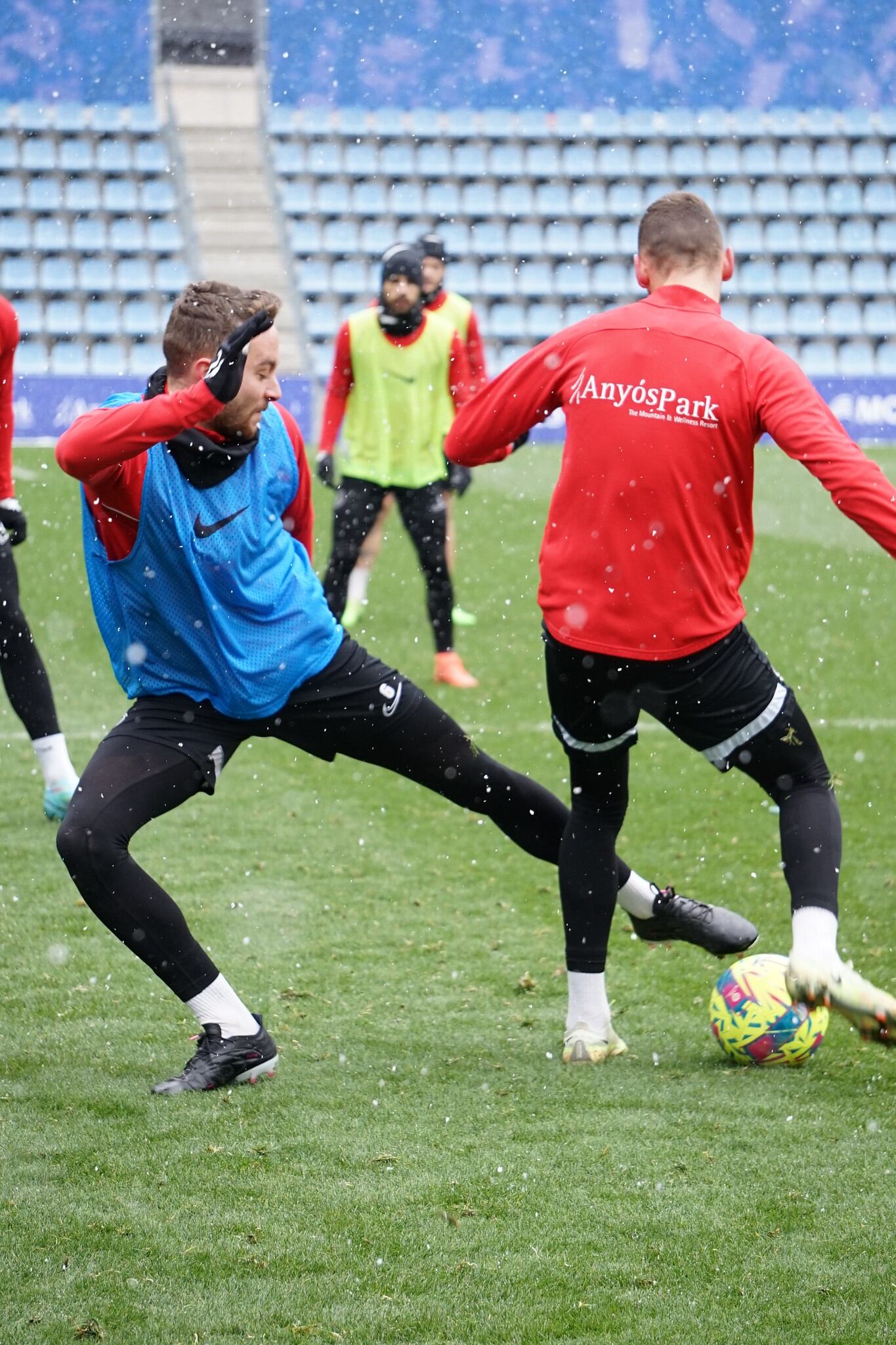 Entrenament del FC Andorra previ al partit contra l&#039;Albacete.