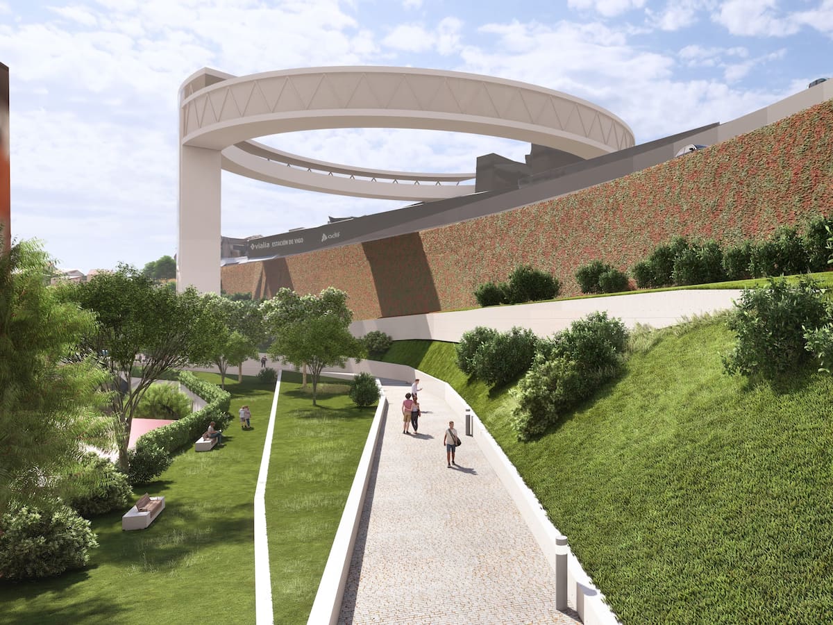La humanización de la AP-9 en Vigo contará con parques, ascensores y hasta una pista de skate