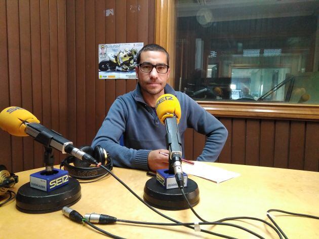 Isaac Alcázar, uno de los encausados, en los estudios de SER Guadalajara.