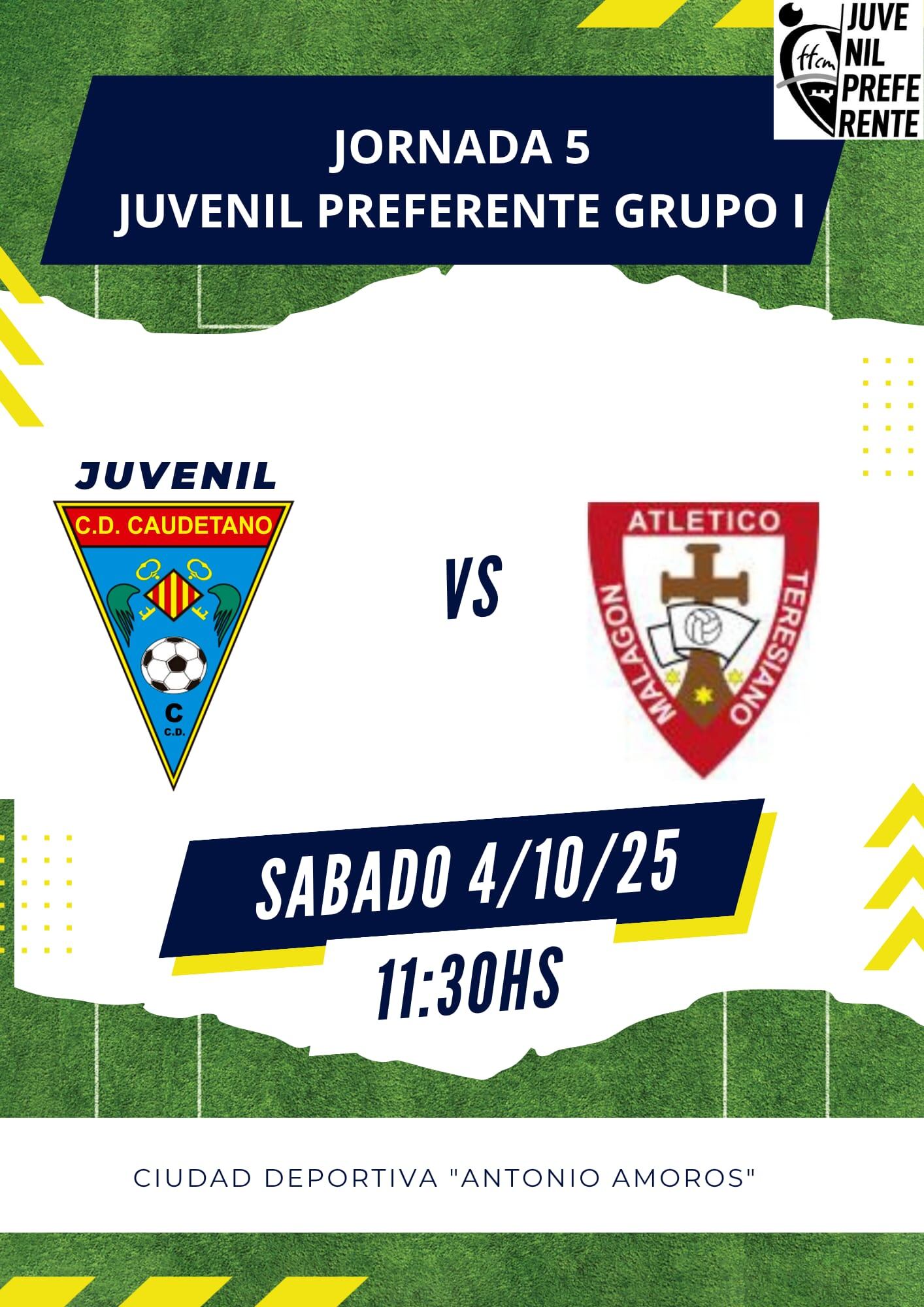 Cartel del partido del juvenil