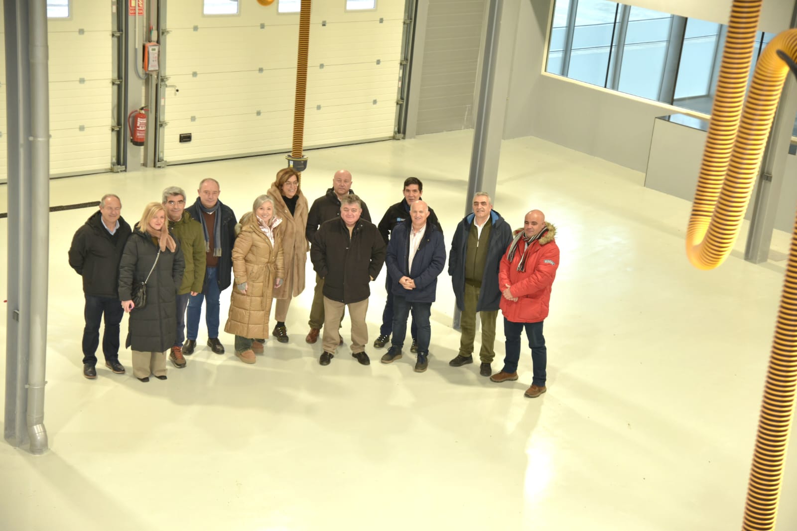 Interior del parque de bomberos de Aguilar de Campoo