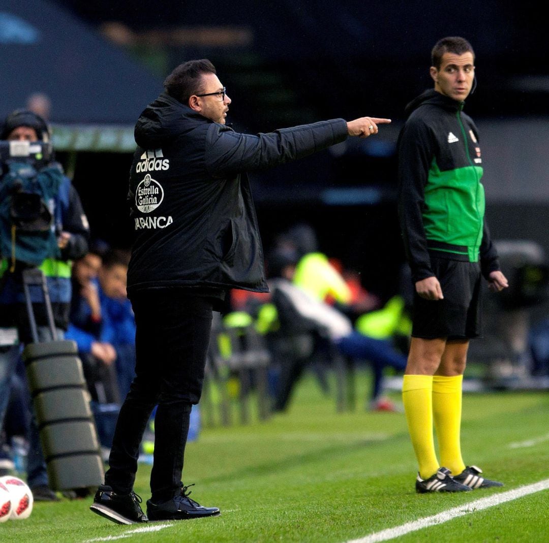 El entrenador del Celta de Vigo Antonio Mohamed en el partido de dieciseisavos de final ante la Real Sociedad de la Copa del Rey celebrado en el estadio Balaidos de Vigo