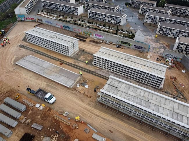 Obras en el cementerio municipal de València