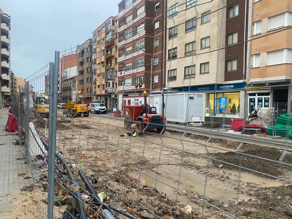 Estado actual de las obras de la Avenida de Castilla