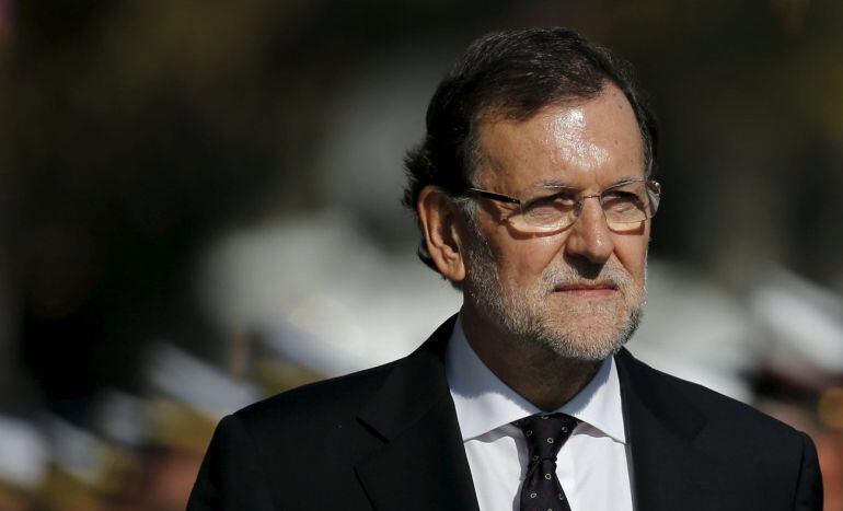 El presidente del Gobierno Mariano Rajoy en la visita de este sábado a Almería. 