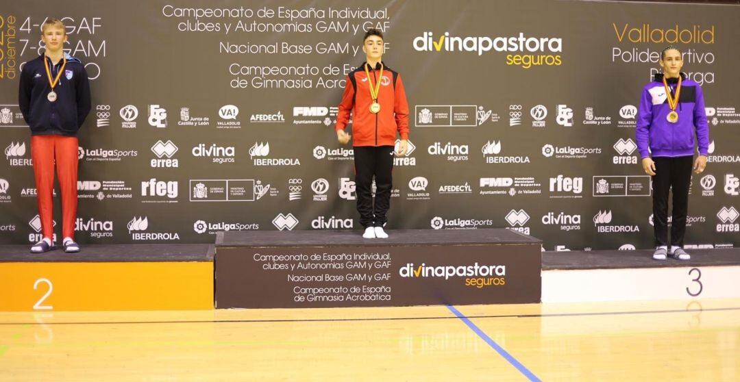 Uno de los podios conseguidos en el nacional