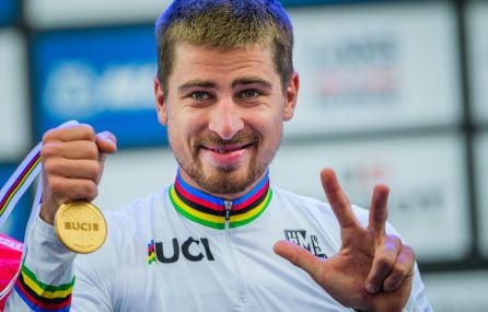 Sagan, recibiendo su último oro mundialista