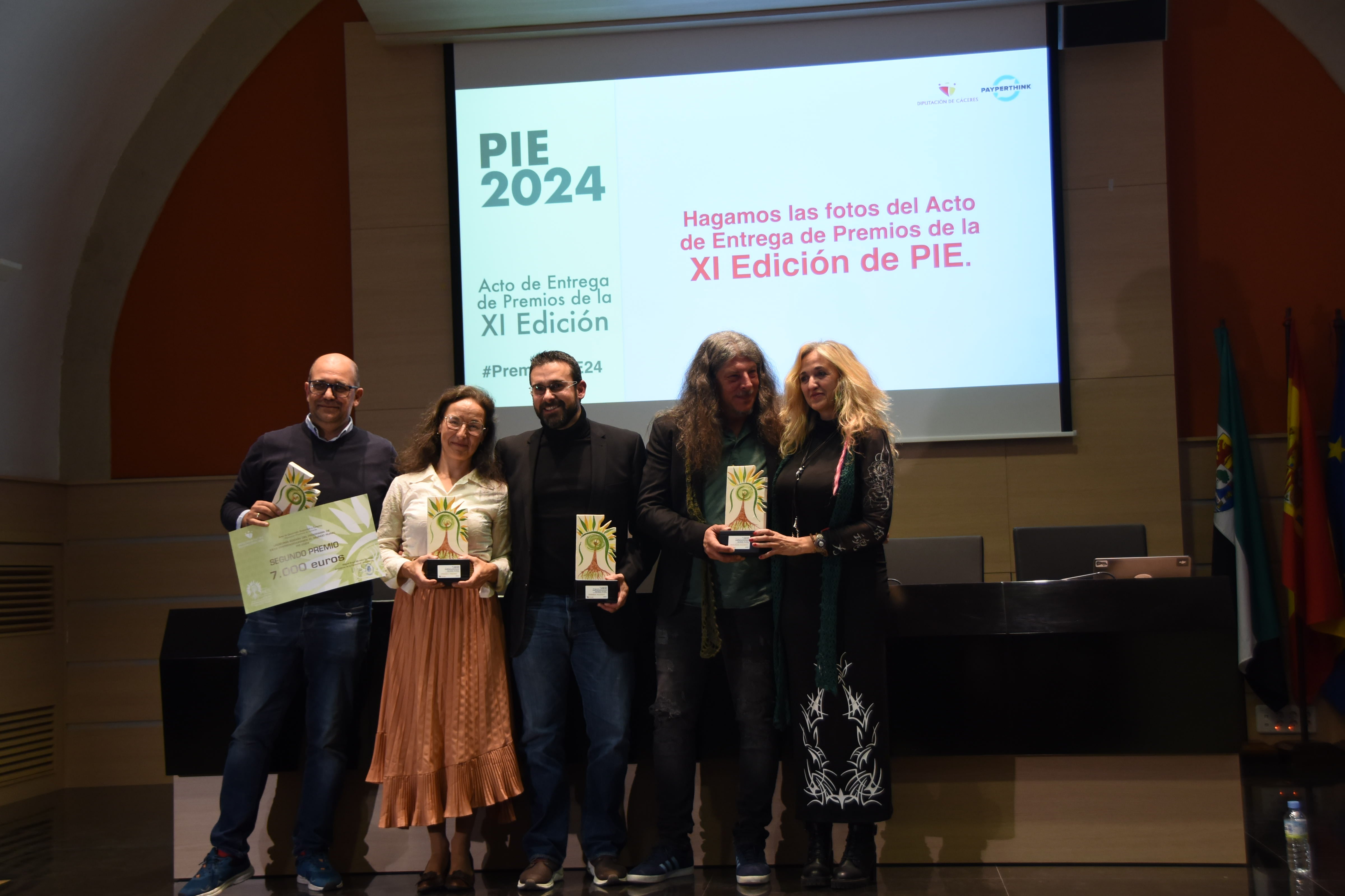 Los galardonados en la XI edición de los premios PIE