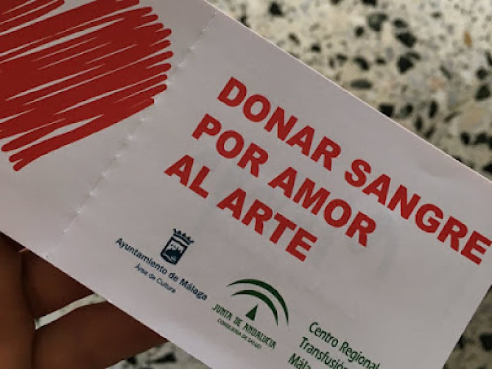 &quot;Donar sangre por amor al arte &quot;