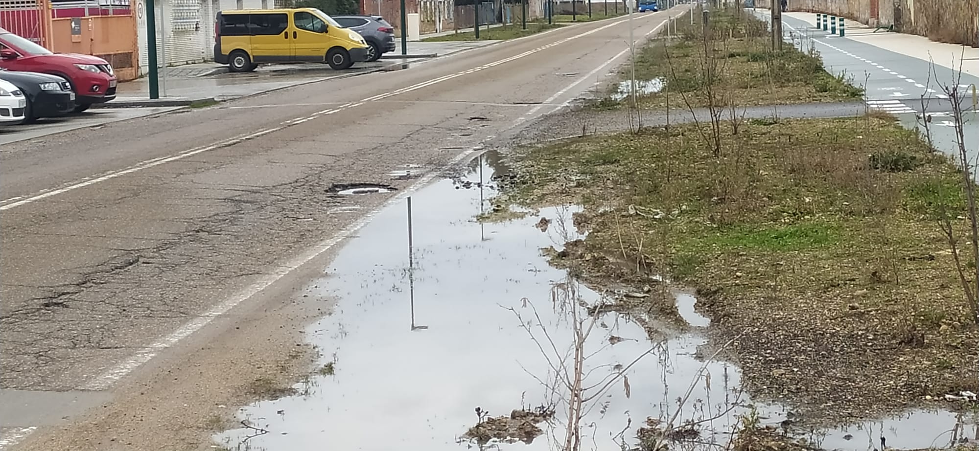 Socavones en el Camino Viejo de Simancas