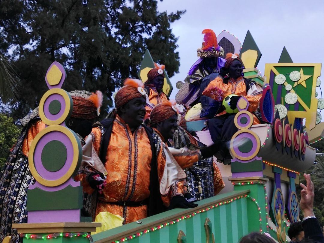 Baltasar en la cabalgata de Reyes de Jerez 