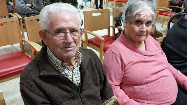 Estéban con su esposa Petra