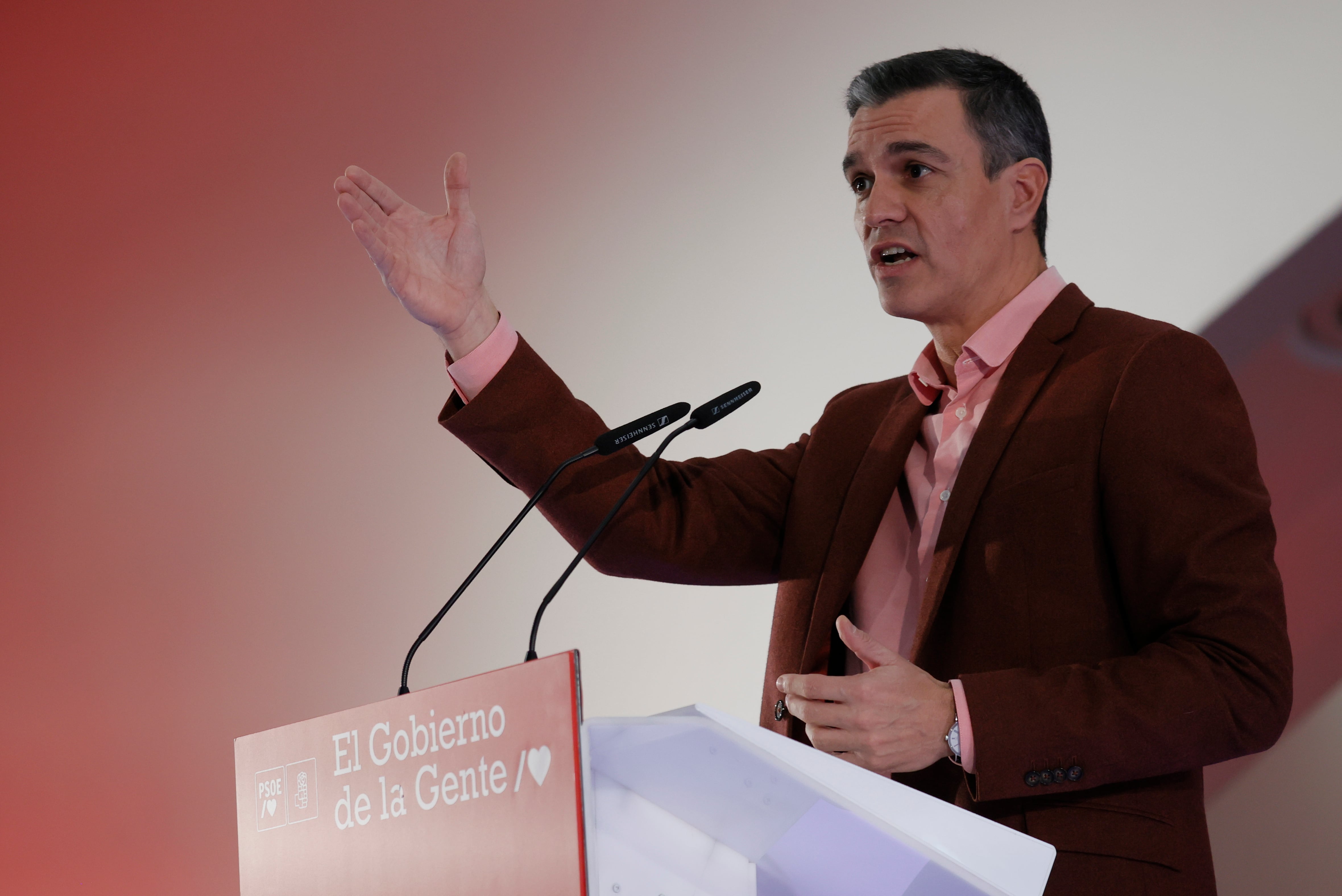 El presidente del Gobierno, Pedro Sánchez durante la presentación de los candidatos socialistas para las elecciones municipales de 2023 durante un acto celebrado en el Museo de las Ciencias Príncipe Felipe en Valencia.