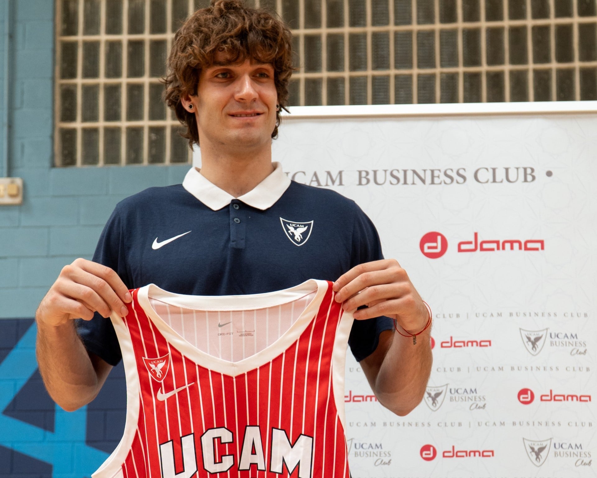Rubén López de la Torre, en su presentación con el UCAM Murcia CB.