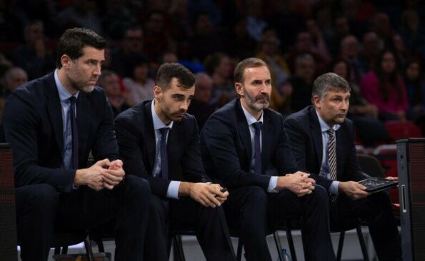 Blagota Sekulic (izquierda), junto a Lucas Pérez, Sito Alonso y Carlos Grávalos